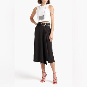 NWT HELMUT LANG Cropped ribbed cotton-jersey top Large